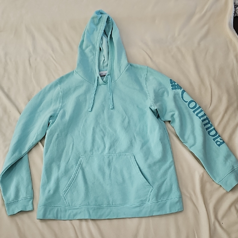 Columbia Women's Light Blue Hoodie Sweater